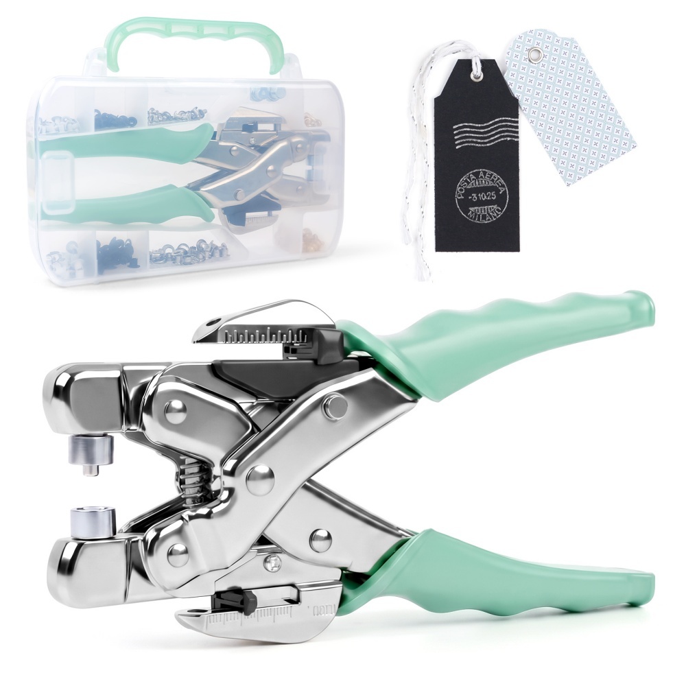 Pliers - グロメットツールキット ハンドヘルド穴あけプライヤー バックルボタン メタルカラープライヤー ハンドプレッシャープライヤー リベットバックル縫製ツール