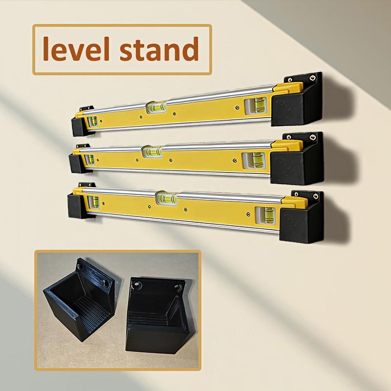 Spirit Level - 【F】耐久性に優れた構造で、簡単に設置できる、2個入りの水平器用壁掛けホルダー。ガレージや作業場での工具収納に最適。