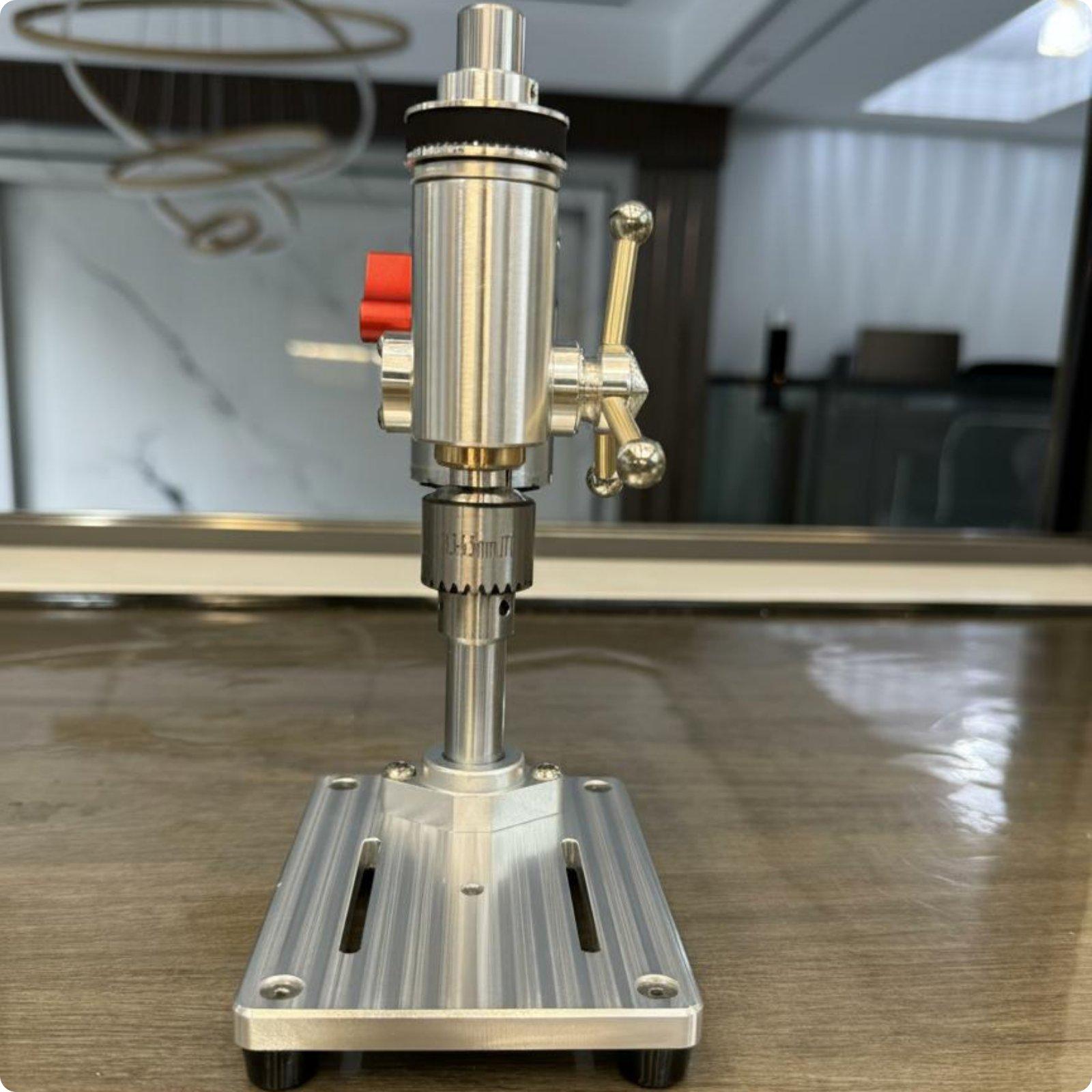 Drill Press - ポータブル精密卓上ドリル アルミ合金製ミニ木工機械 工芸用卓上ドリルプレス
