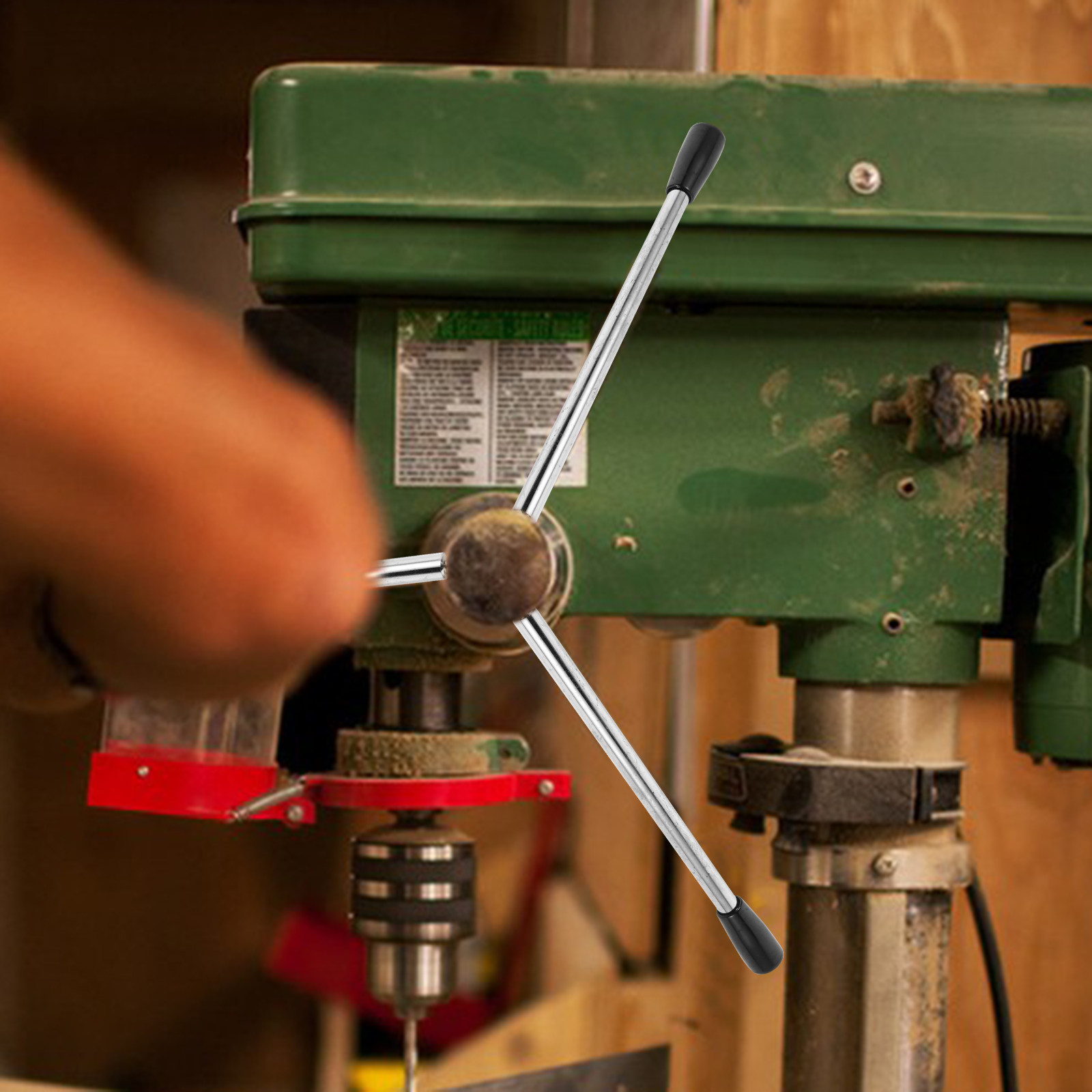 Drill Press - 2 個のベンチドリルハンドル M8 回転クランククランプハンドル精密ネジ付きマシンハンドホイールグリップドリルプレス機用