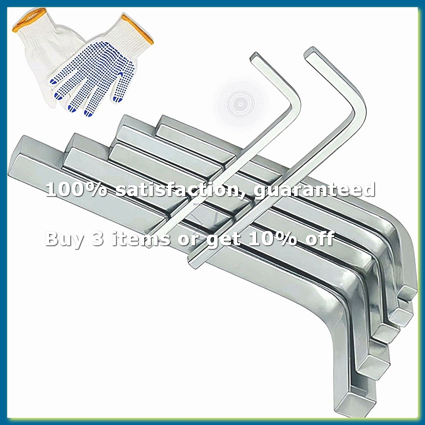 Wrench Set - 7 個の角頭レンチセット L 型角頭キーキット クロムバナジウム鋼角頭ドライバー、3-10mm-A62I