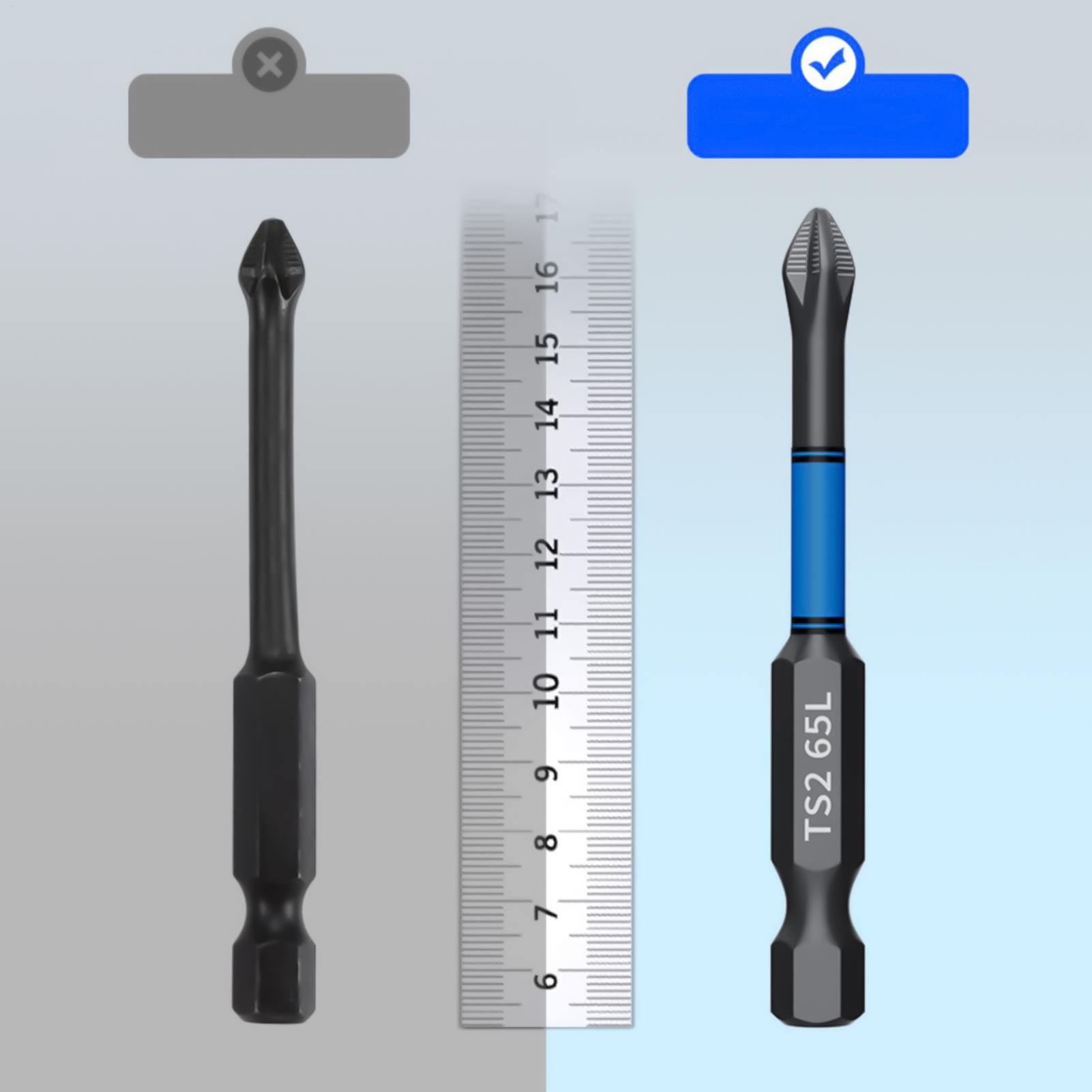 Screwdriver Set - ドリルドライバービットセット 6 ピース磁気ヘビーデューティ六角シャンクドリルビットコンビネーションツール木工金属加工穴あけ用