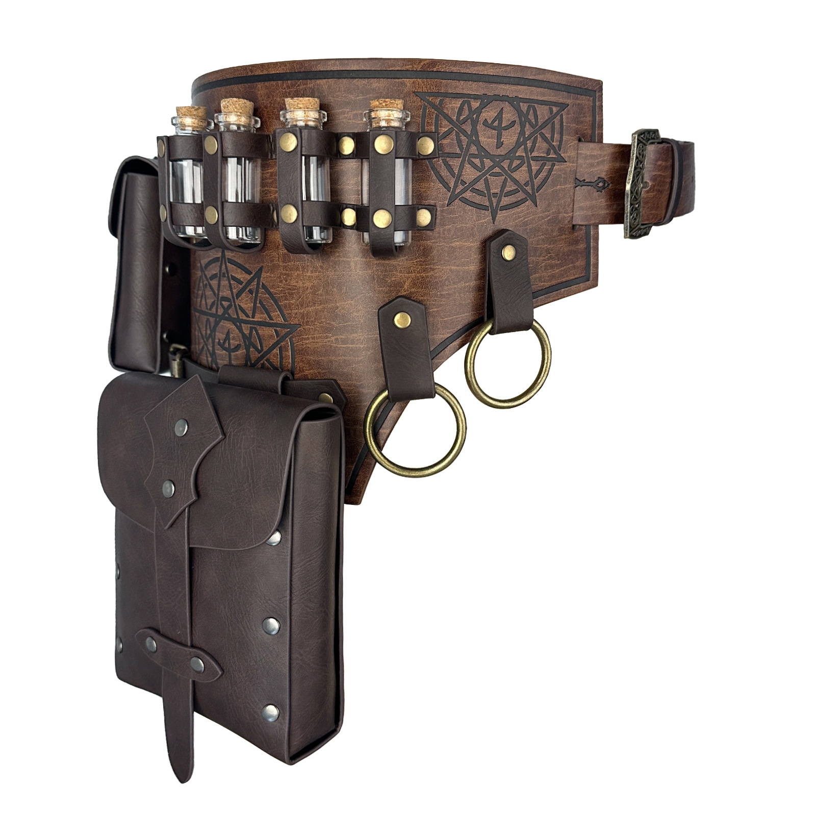 Tool Bag - アーチィハンドワーク 4個入り 中世錬金術師ツール ウエストバッグ バイキング 海賊