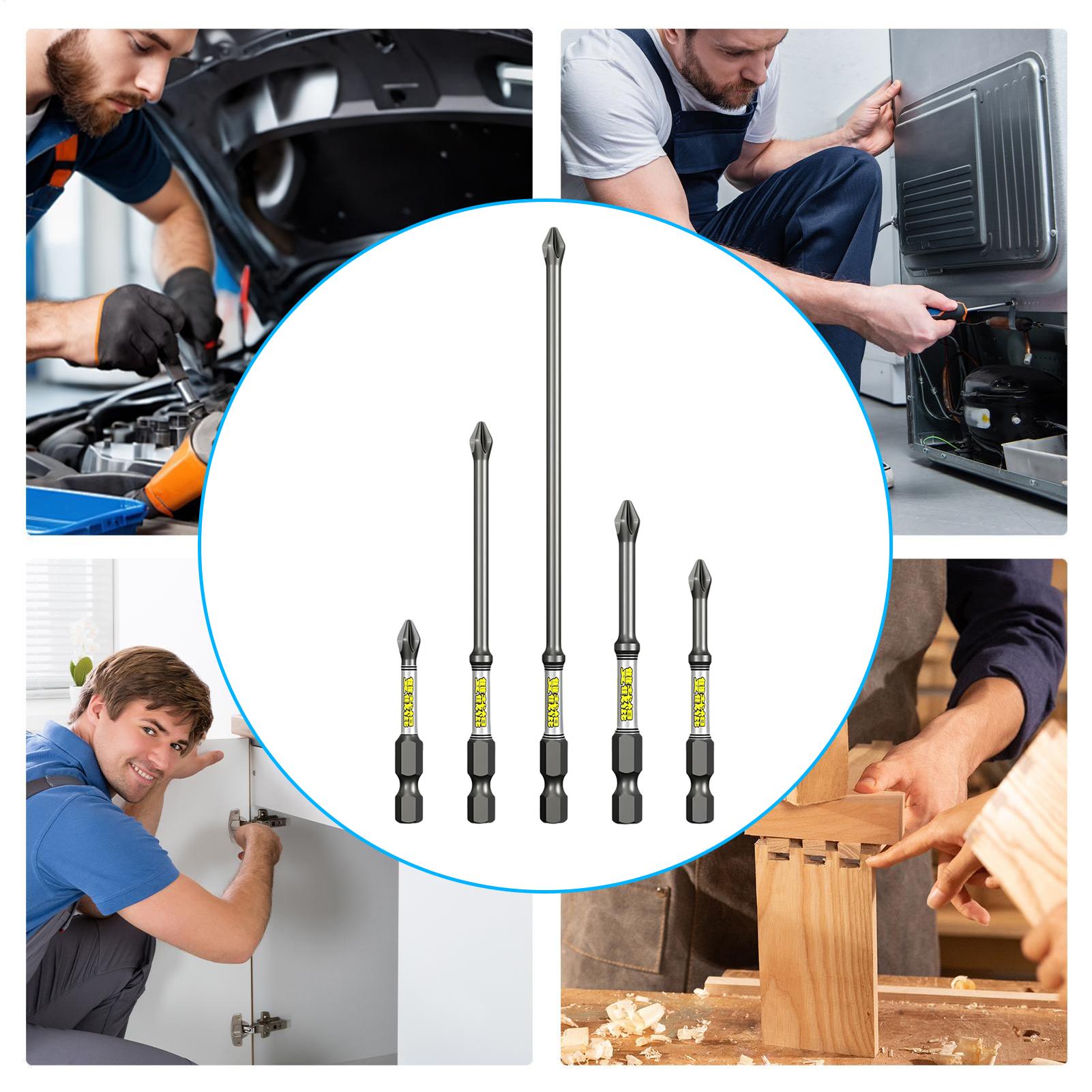 ドリルドライバービットセット 5ピース ヘビーデューティー  - Screwdriver Set のレビューと価格