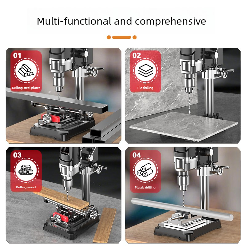 ハイパワー220V工業用ドリルプレス小型家庭用多機能ワークベ - Drill Press のレビューと価格