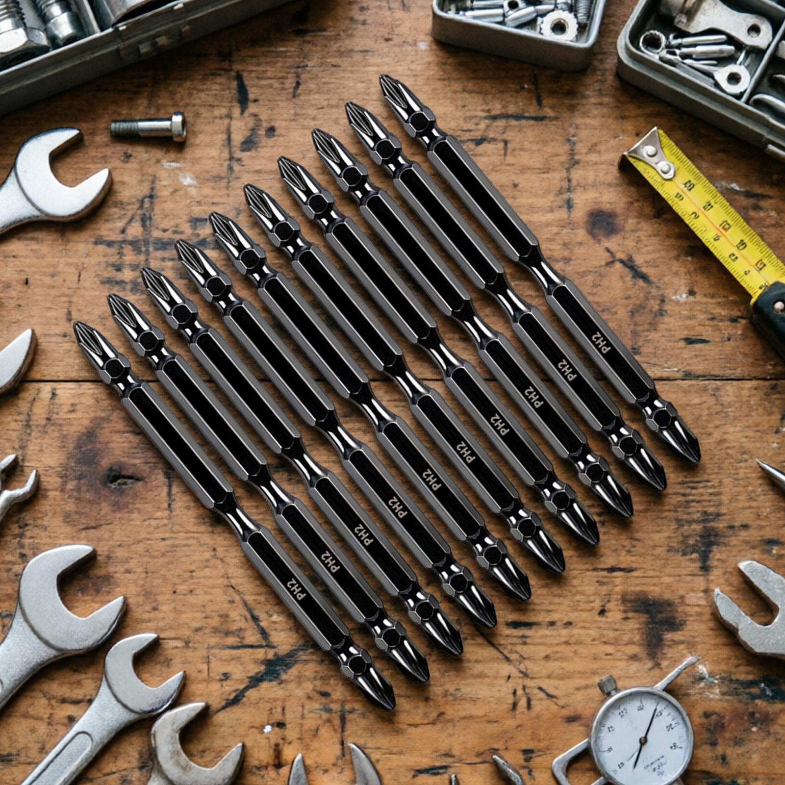 磁気ドリルビット両端フライス加工磁気ドライバーヘッドキット精 - Screwdriver Set のレビューと価格