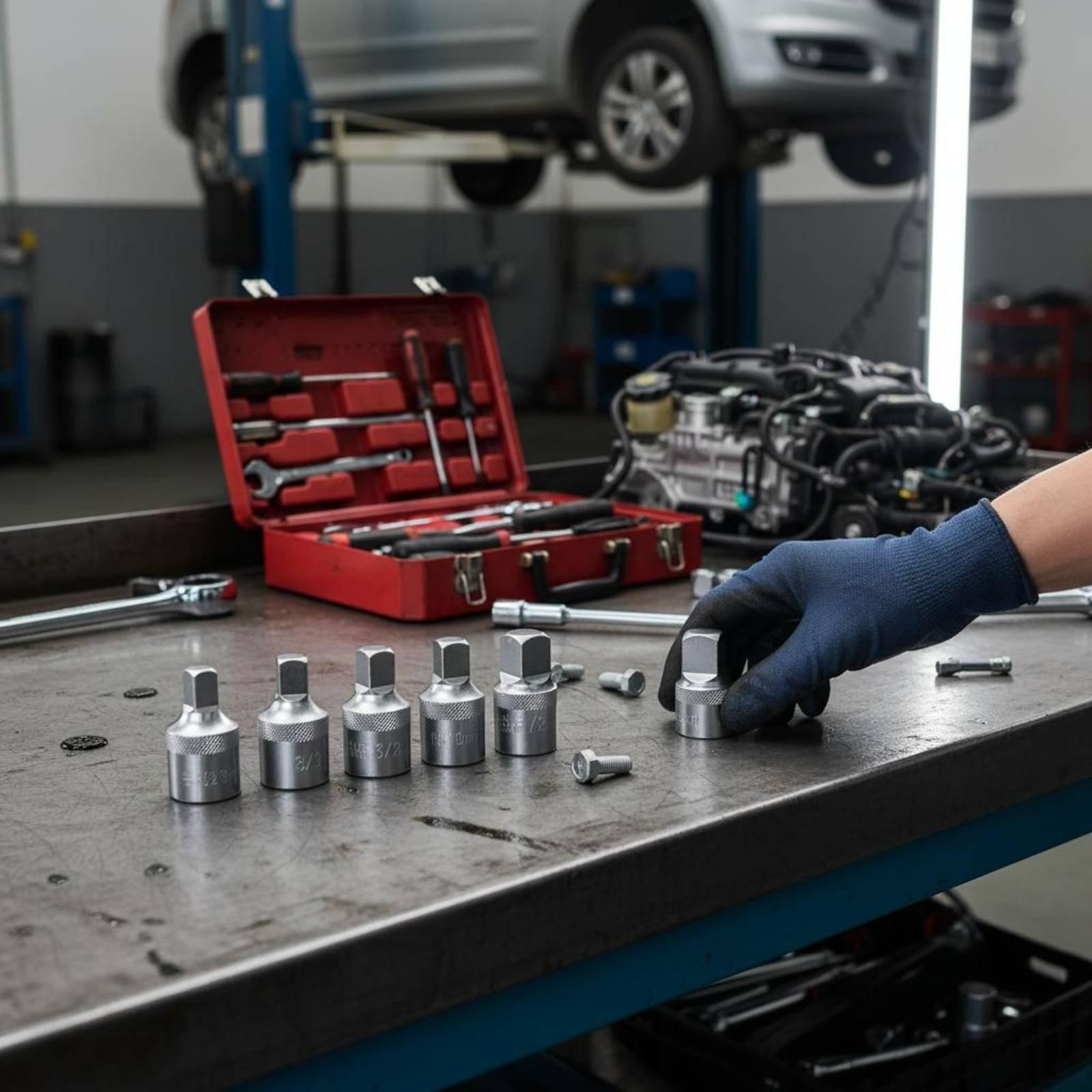 クロムバナジウム製レンチソケットセット。高強度で、角型プラグ - Wrench Set のレビューと価格