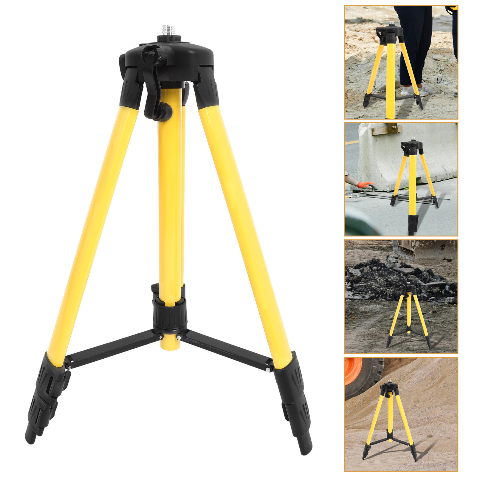 1個入り、スチール製水平器、三脚、黄色ナイロン製サポートロッ - Spirit Level のレビューと価格
