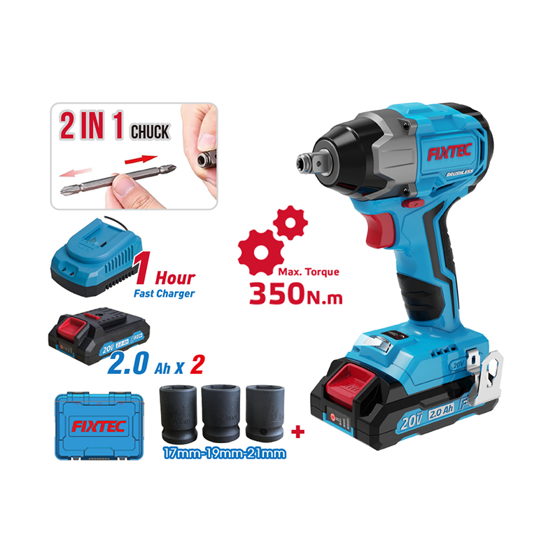 産業用350Nm高トルクブラシレスコードレス電動レンチセット - Socket Wrench のレビューと価格