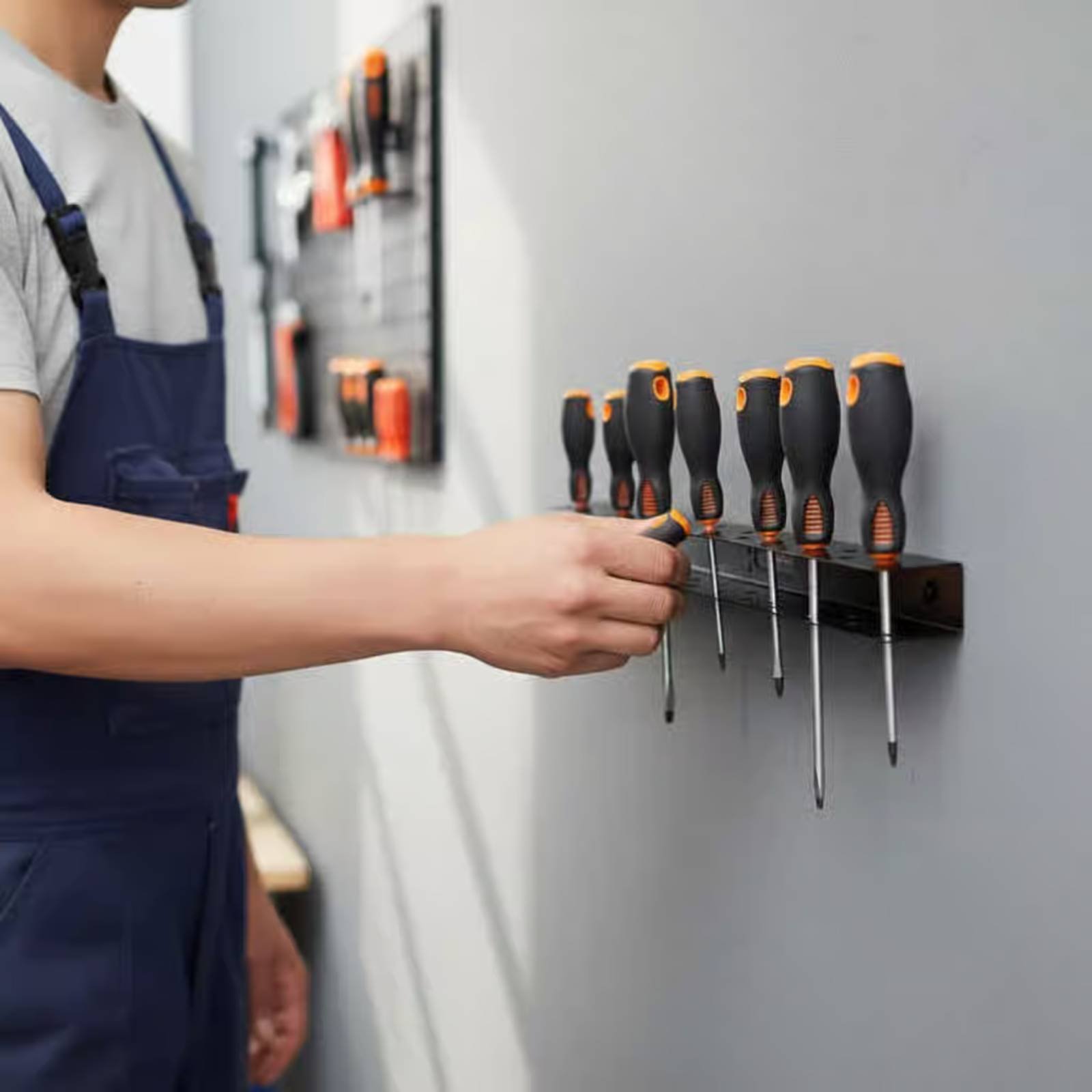 ドライバーとプライヤーラック 頑丈な壁掛け式ツールオーガナイ - Pliers のレビューと価格