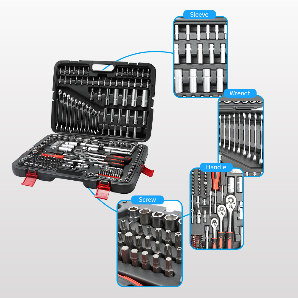 215ピース メカニックツールセット ソケットセット 車用工 - Tool Set のレビューと価格