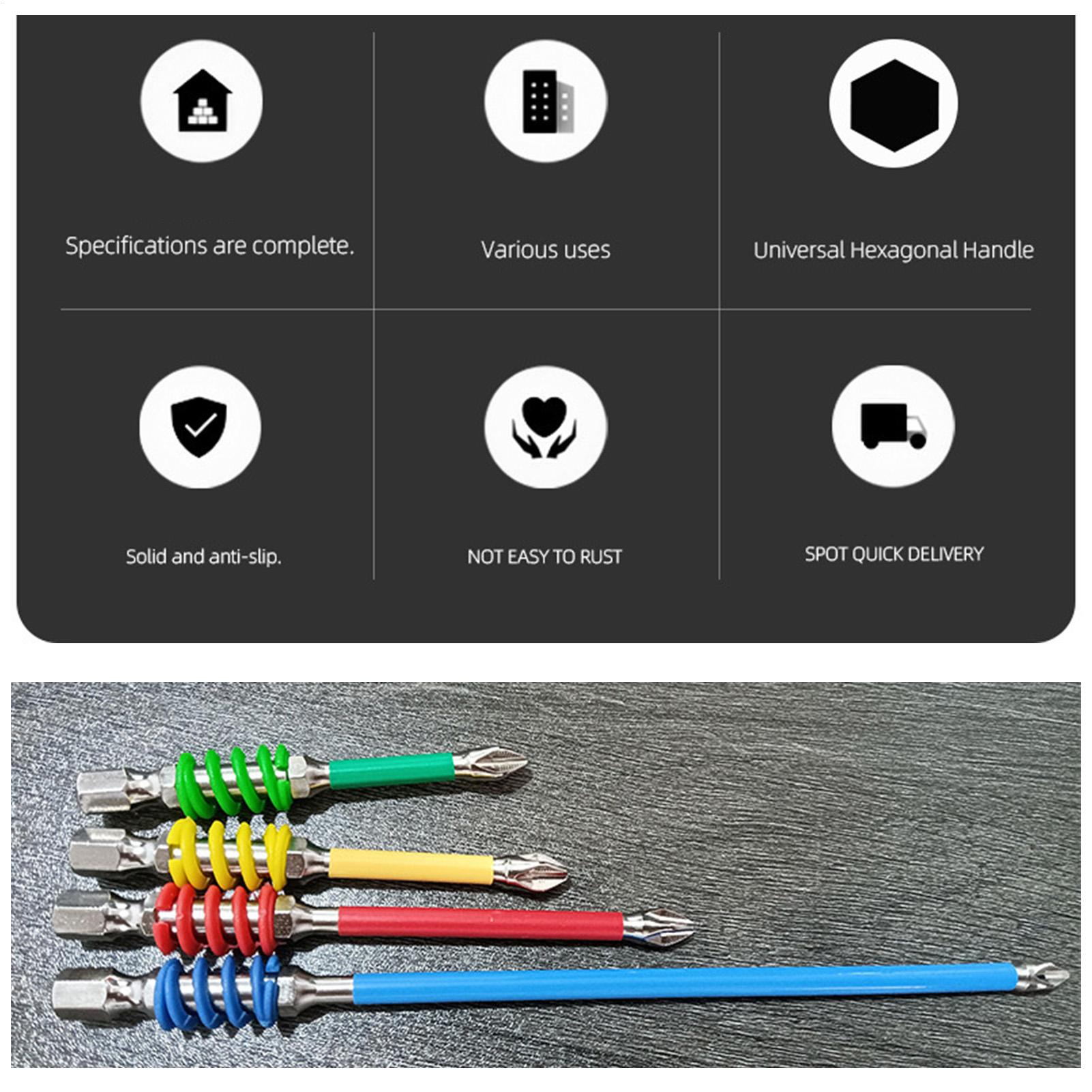 磁気ビットセット 耐衝撃性 1/4インチ六角ハンドル スプリ - Screwdriver Set のレビューと価格